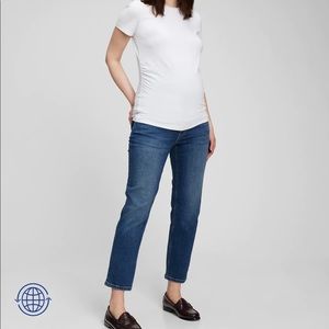 Gap Maternity True Waistband Cheeky Straight Jeans size 34R